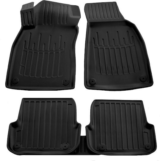 Umbrella Σετ Μπροστινά και Πίσω Πατάκια 4τμχ για Citroen C6 Audi A6 2004-2011 Μαύρα