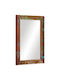 vidaXL Oglindă de Baie din Lemn Masiv 50x70cm Multicolor