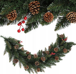 Kadax Weihnachtsgirlande 115 cm dichte Kiefernzapfen