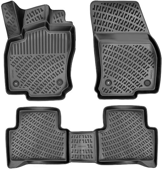 Umbrella Set Covorașe Față și Spate 4buc din Furtun pentru Volkswagen Turul 2015+ Negre