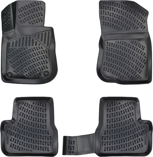 Umbrella Set Covorașe Față și Spate 4buc din Furtun pentru Peugeot 208 2012-2019 Negre