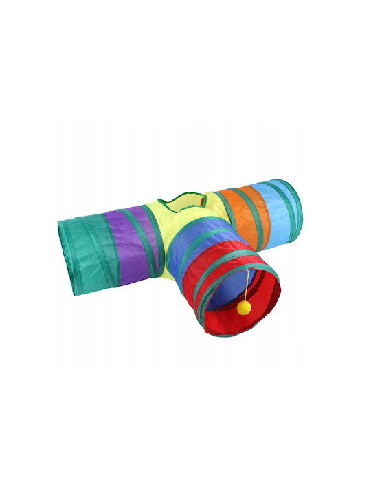 Tunel Interactiv pentru Animale Mici Zola Poliester 80x55 Cm Multicolor