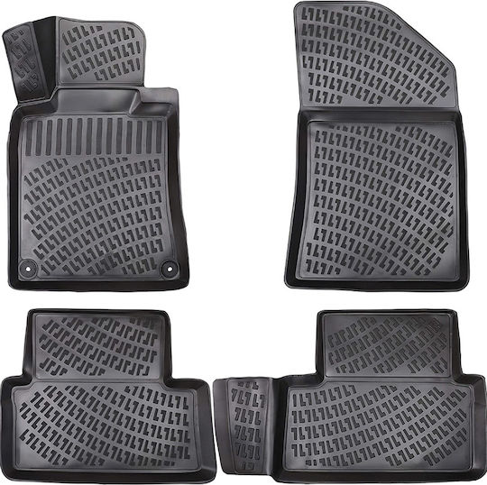 Umbrella Set Covorașe Față și Spate 4buc din Furtun pentru Peugeot 508 2010-2018 Negre