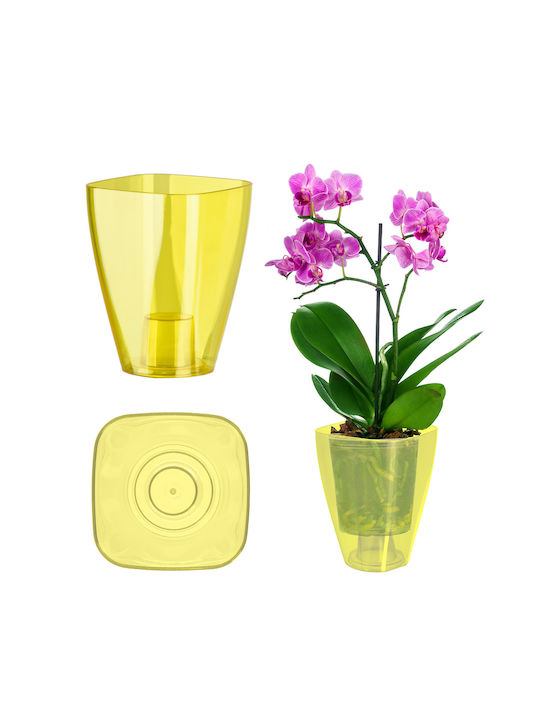Kadax Orchideen-Übertopf Kunststoff Pflanze 9cm...