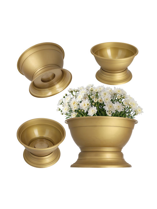 Kadax Cemetery Flower Pot Grave Bowl Plastic Planter 30cm