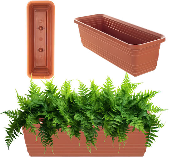 Kadax Balcony Box Planter Pot 50cm Brick Flower Box