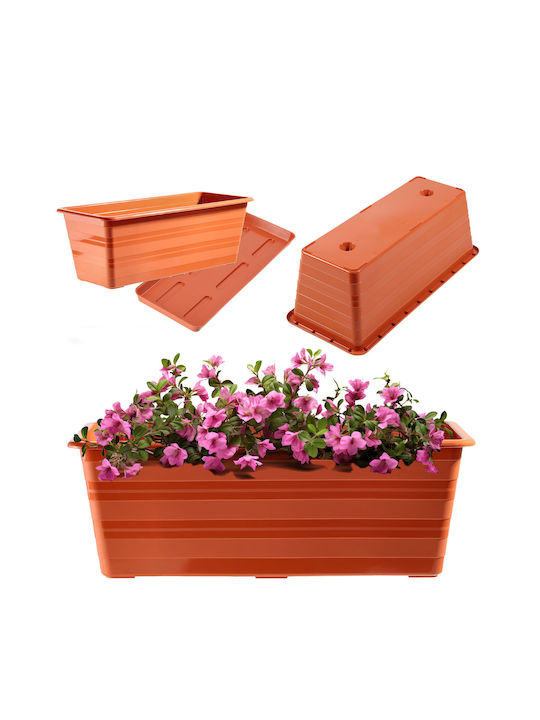 Kadax Balcony Box 40cm Planter + Saucer