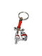 Metal Vespa Keychain in Red Color