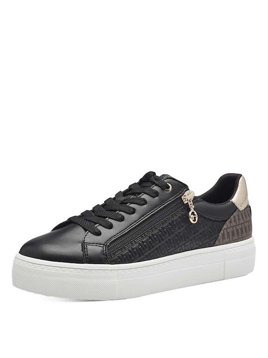 Tamaris Γυναικεία Sneakers Black-gold