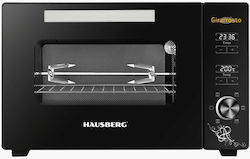 Hausberg Ηλεκτρικό Φουρνάκι 48lt Χωρίς Εστίες Μαύρο