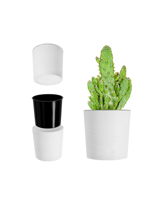 Kadax Flower Pot Eco White 30cm