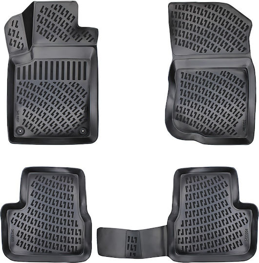 Umbrella Set Covorașe Față și Spate 4buc din Furtun pentru Citroen C3 2009-2016 Negre