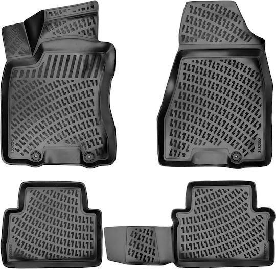 Umbrella Set Covorașe Față și Spate 4buc din Furtun pentru Nissan X-Trail 2007-2013 Negre