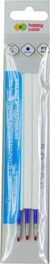 Refill Erasable Blue Pen Happy Color P1 3 Pcs