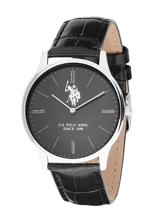 U.S. Polo Assn. Jeremy Watch Battery with Leather Strap