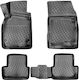 Umbrella Set of Front and Rear Mats 4pcs for Renault Fluence 2009+ Black