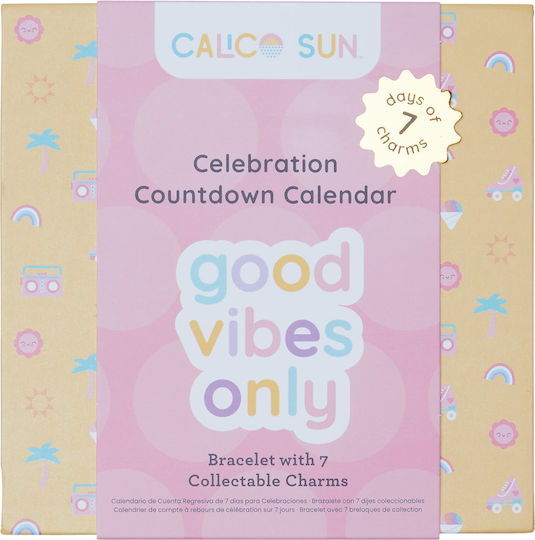 Gift Set Bracelet Charms Calendar Celebrating Events Good Vibes Only