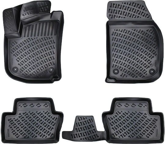 Umbrella Set Covorașe Față și Spate 4buc din Furtun pentru Opel Zafira 2005-2014 Negre