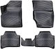 Umbrella Set Covorașe Față și Spate 4buc din Furtun pentru Volkswagen Touareg 2002-2010 Negre