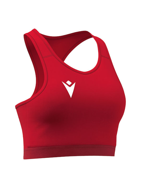 Macron Women's Sports Bra without Padding Red