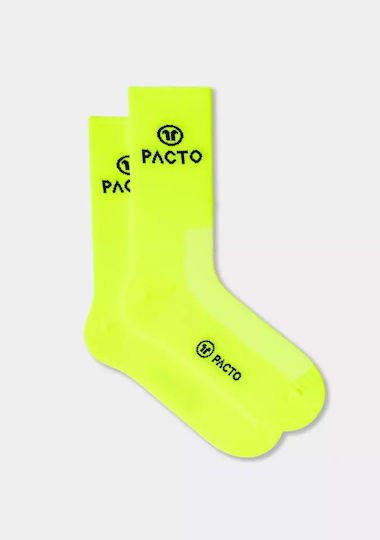 Pacto Cycling Socks Yellow