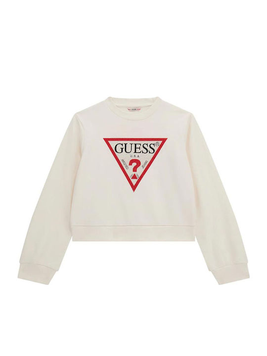 Guess Hanorac Copii Ecru