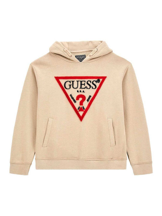 Kids Sweatshirt with Hood and Pockets Gold