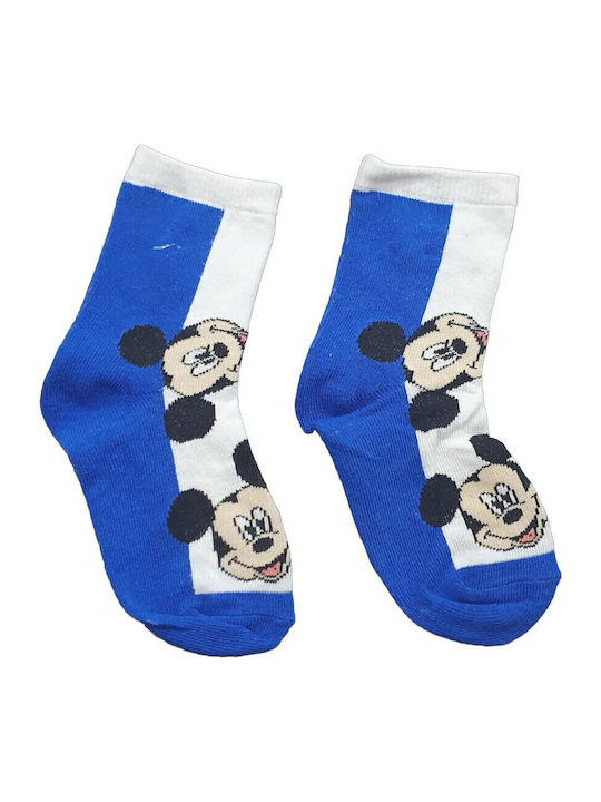 Disney Παιδικές Κάλτσες Mickey White, Blue