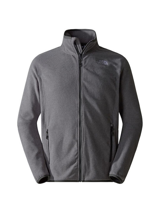 The North Face 100 Glacier Ανδρική Ζακέτα Fleece Γκρι