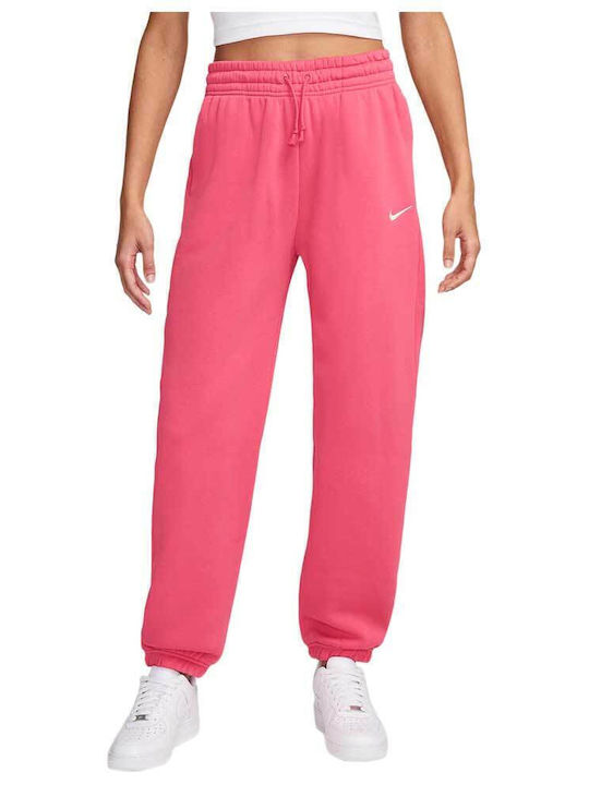womens pink nike sweat pants