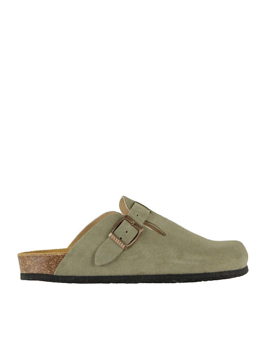 Plakton Memory Foam Leather Men's Green Anatomi...