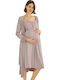 Monamise Nightgown Maternity & Nursing Gray