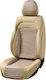 Cedauto Car Seat Back Set 2pcs Leather Beige