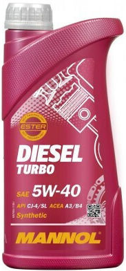 Mannol Diesel Turbo Synthetic Car Oil 5W-40 1lt