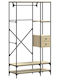 vidaXL Kleiderständer Braun 97x40x180cm