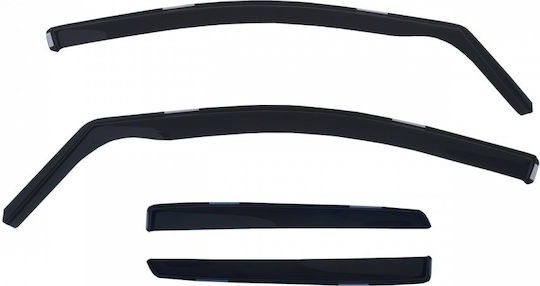 Cedauto Satz Windabweiser Vordere und Hintere für Renault Schnell Skoda Schnell Ford Focus 2005-2011 4Stück