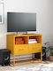 Metal TV Stand Mustard Yellow M68xD39xH60.5cm