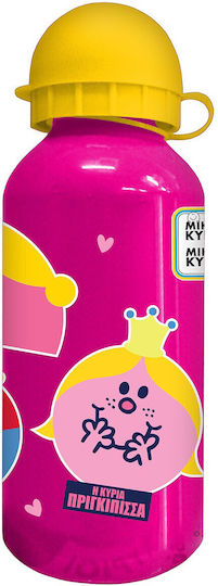 CHartini Poli Little Ladies Kids Water Bottle Aluminium Pink 400ml