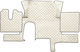 Cedauto Set of Front and Rear Mats 4pcs for MAN TGX 2007-2020 Black