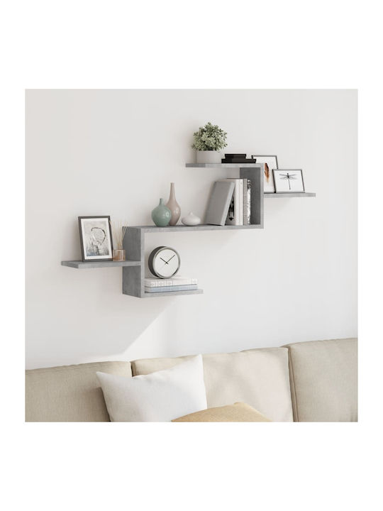 Shelf Wall Gray 104x15x49cm