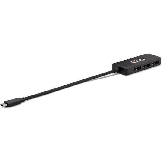 Club3D USB-C Docking Station με DisplayPort 4K Μαύρο (CSV-1553)