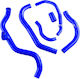 Furtunuri din silicon Honda CBR600RR 2007+ Albastru