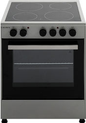 Crown Freistehend mit Keramikkochfeldern Inox CEC-6060V Crown Freistehend mit Keramikkochfeldern Inox CEC-6060V