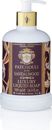 Saponificio Artigianale Fiorentino Patchouli & Sandalwood Bubble Bath for Nourishing with Woody Scent 500ml