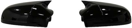 Capace Oglinzi Compatibile Opel Astra J 2010-2014 Negru Lucios Stil Batman