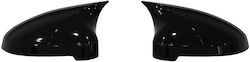 Capace Oglindă Compatibile Audi A4 B9 2016-2021 Negru Lucios Stil Batman