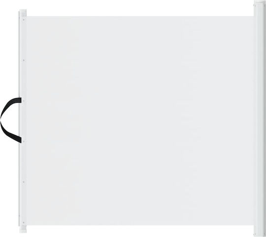 vidaXL Υφασμάτινο Διαχωριστικό Σκύλου 125x102.5εκ. Λευκό