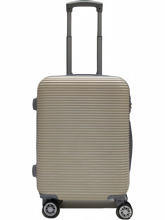 Felbags Reisekoffer Hart Beige mit 4 Räder Höhe 55cm