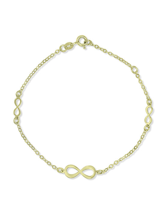 Infinity Bracelet Yellow Gold K14 Br0800