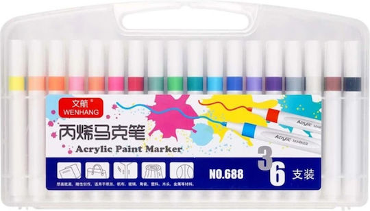 Acryl Zeichenmarker Dicke Set 36Stück